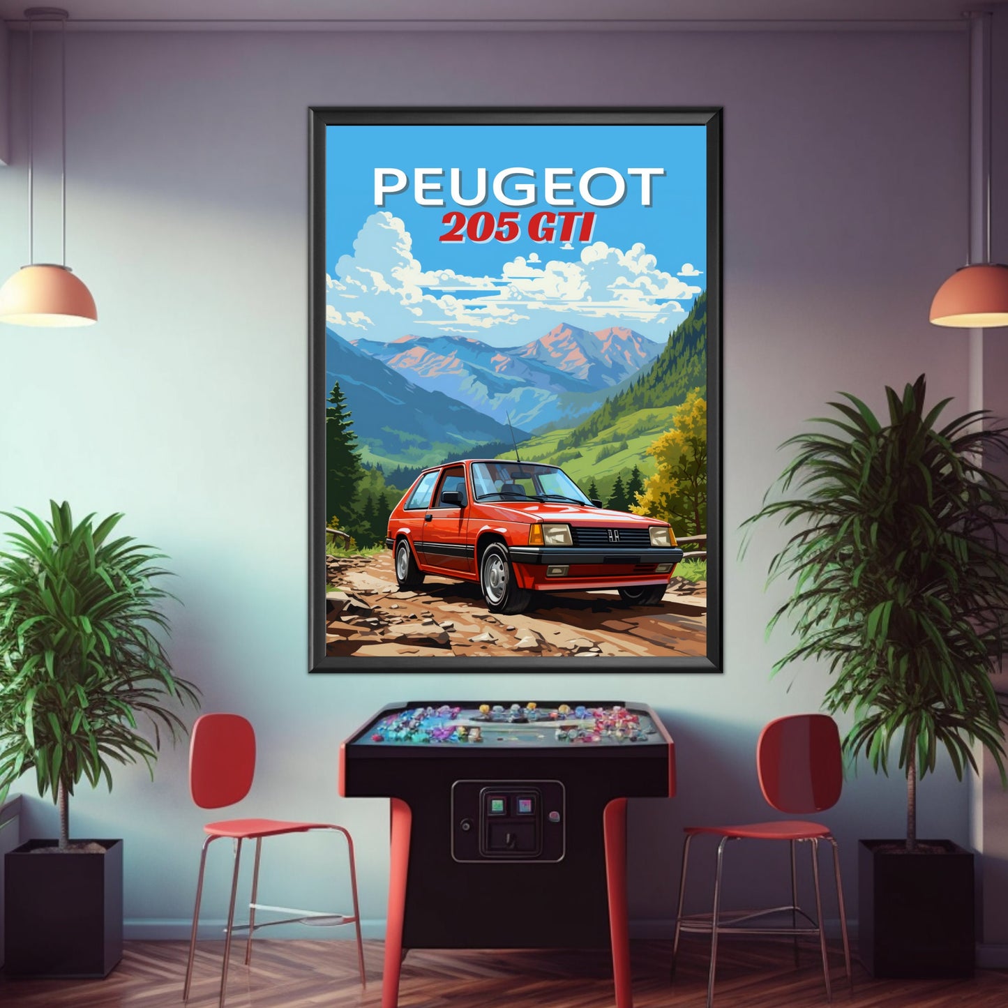 1980s Peugeot 205 GTI Print