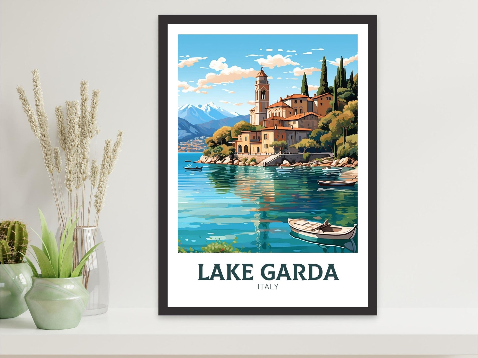 Lake Garda Poster | Lake Garda Travel Print | Lake Garda Art | Italy Print | Lake Garda Print | Lake Garda Design | Italy Poster | ID 513