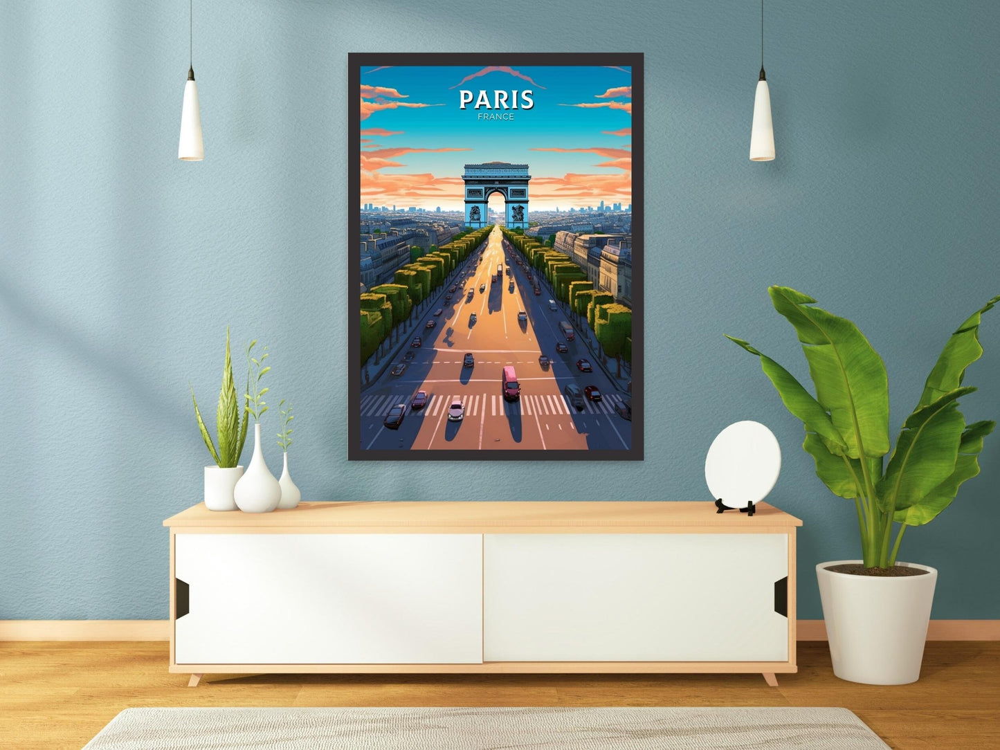 Paris Arc de Triopmphe Poster | Paris Travel Print | Arc de Triopmphe Illustration | Paris Wall Art | France Print | Paris Painting ID 439