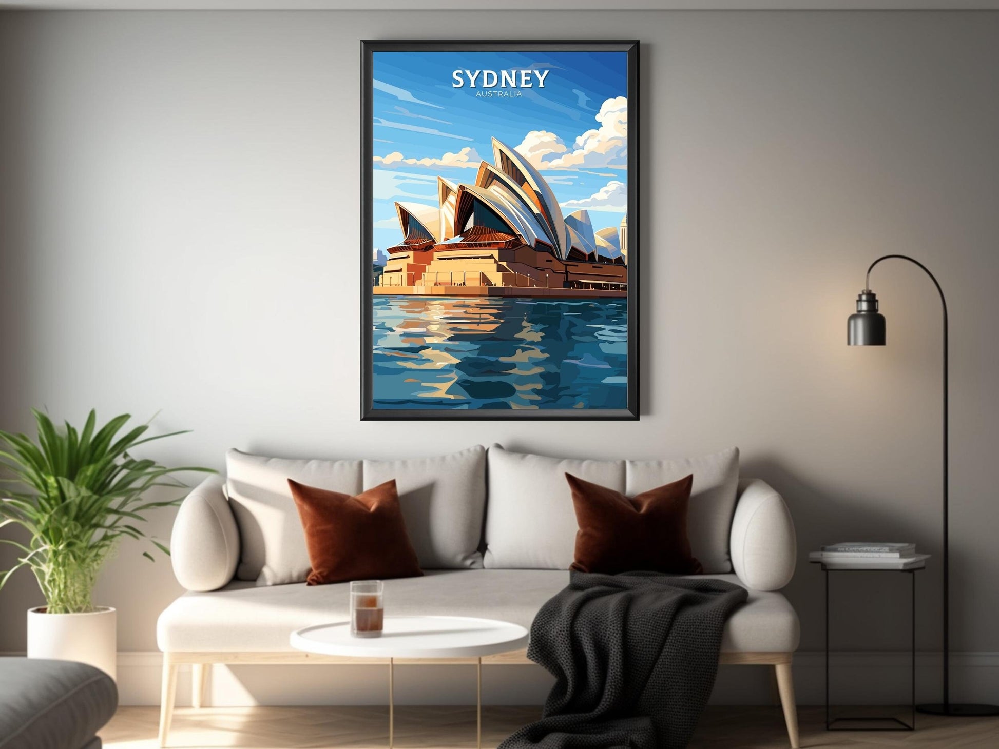 Sydney Print | Sydney Illustration | Sydney Opera House | Australia Print | Australia Wall Art | Australia Poster | Sydney Poster | ID 100