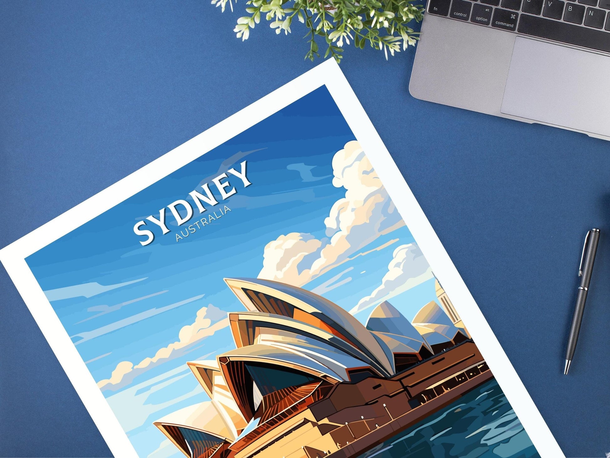 Sydney Print | Sydney Illustration | Sydney Opera House | Australia Print | Australia Wall Art | Australia Poster | Sydney Poster | ID 100