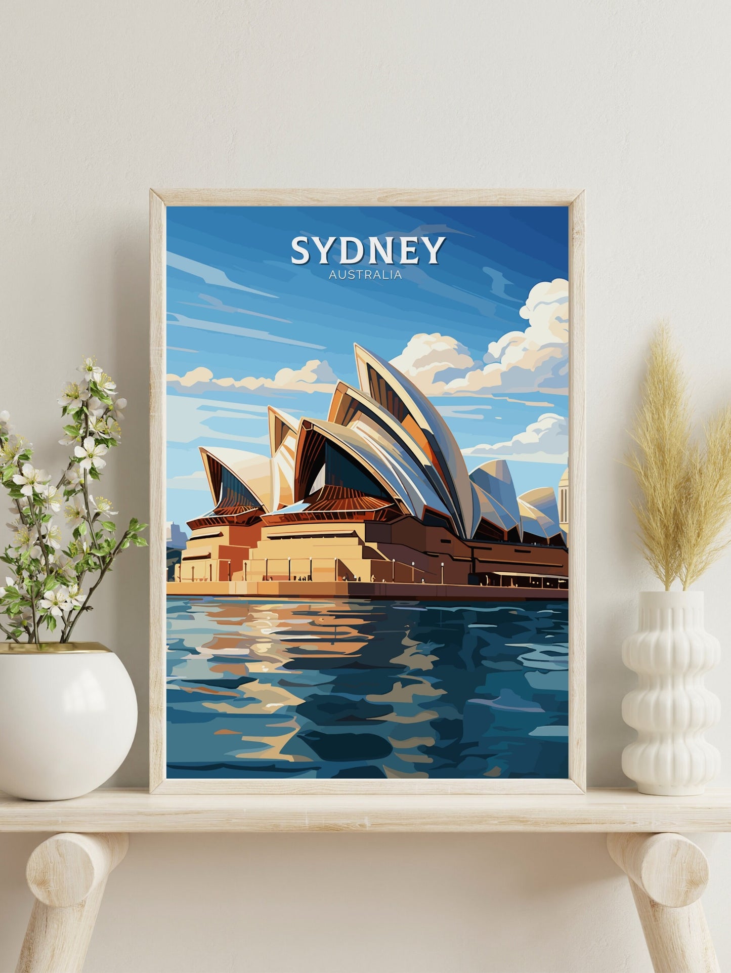 Sydney Print | Sydney Illustration | Sydney Opera House | Australia Print | Australia Wall Art | Australia Poster | Sydney Poster | ID 100