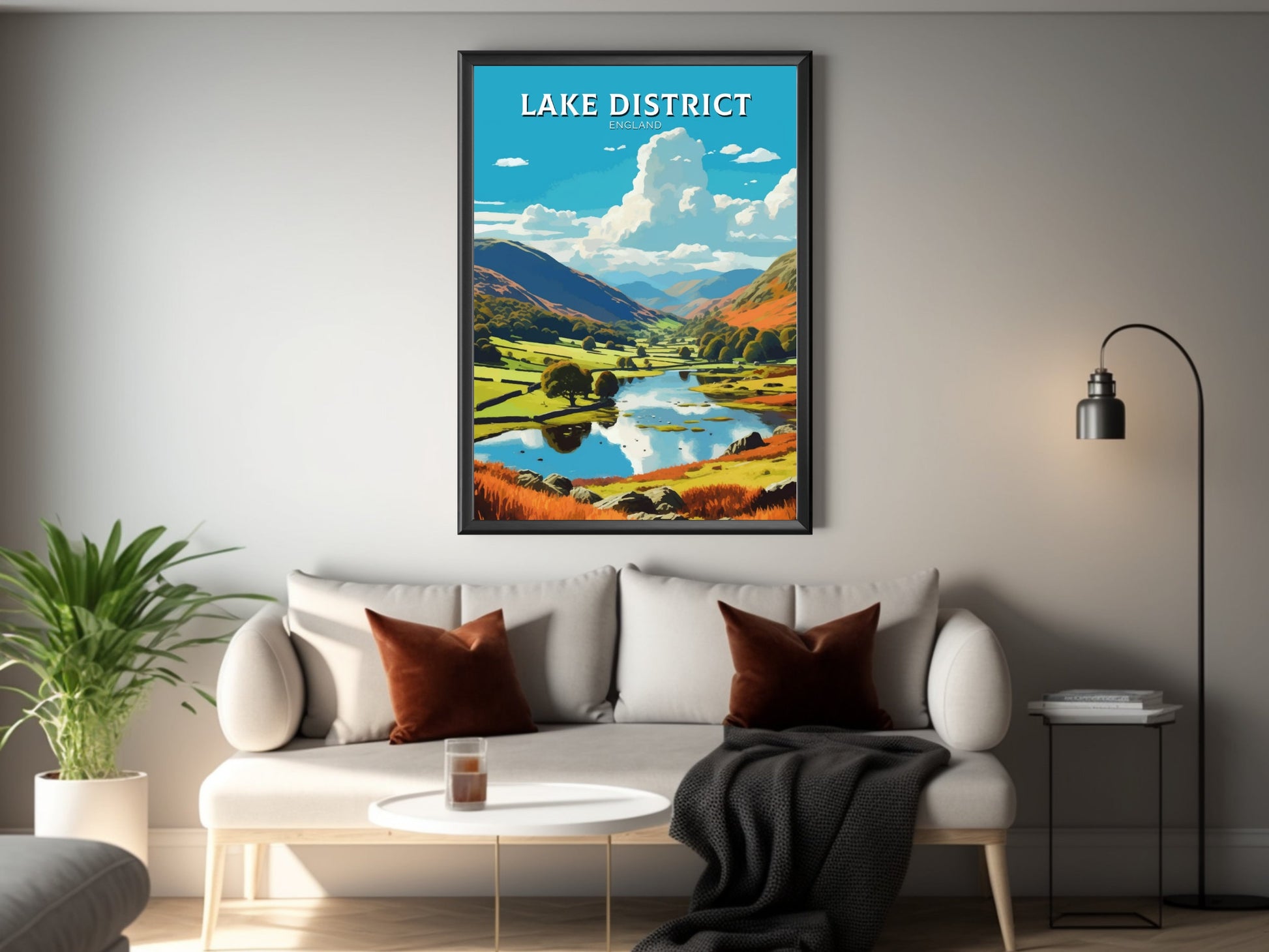 Lake District Travel Poster | Lake District Print | Lake District England Poster | Lake District UK Print | Lake Poster | Lake Print ID 442