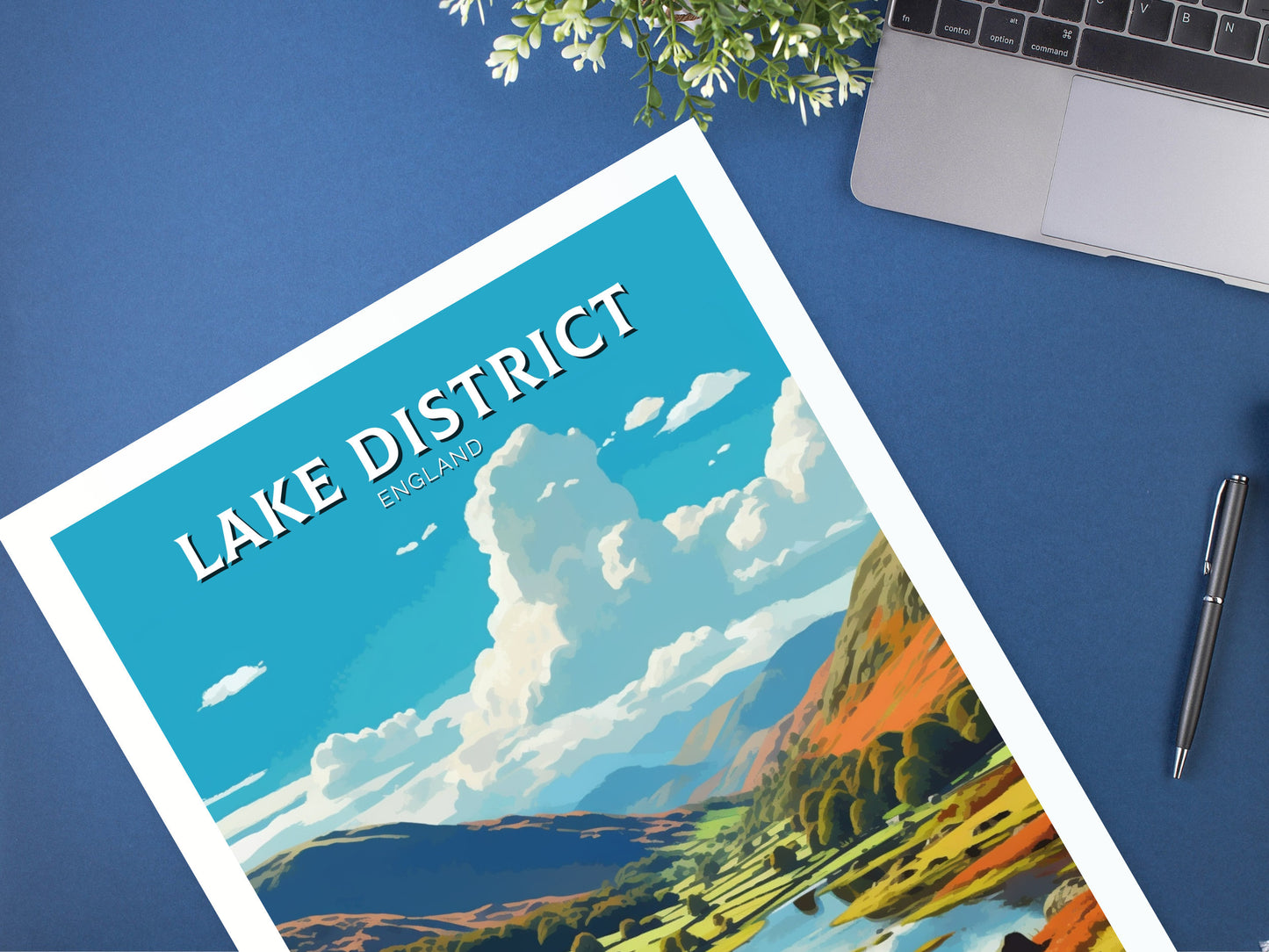 Lake District Travel Poster | Lake District Print | Lake District England Poster | Lake District UK Print | Lake Poster | Lake Print ID 442