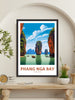 Phang Nga Bay Islands Poster | Phang Nga Bay Print | Thailand Beach Illustration | Phang Nga Travel Poster | Thailand Travel Print | ID 446