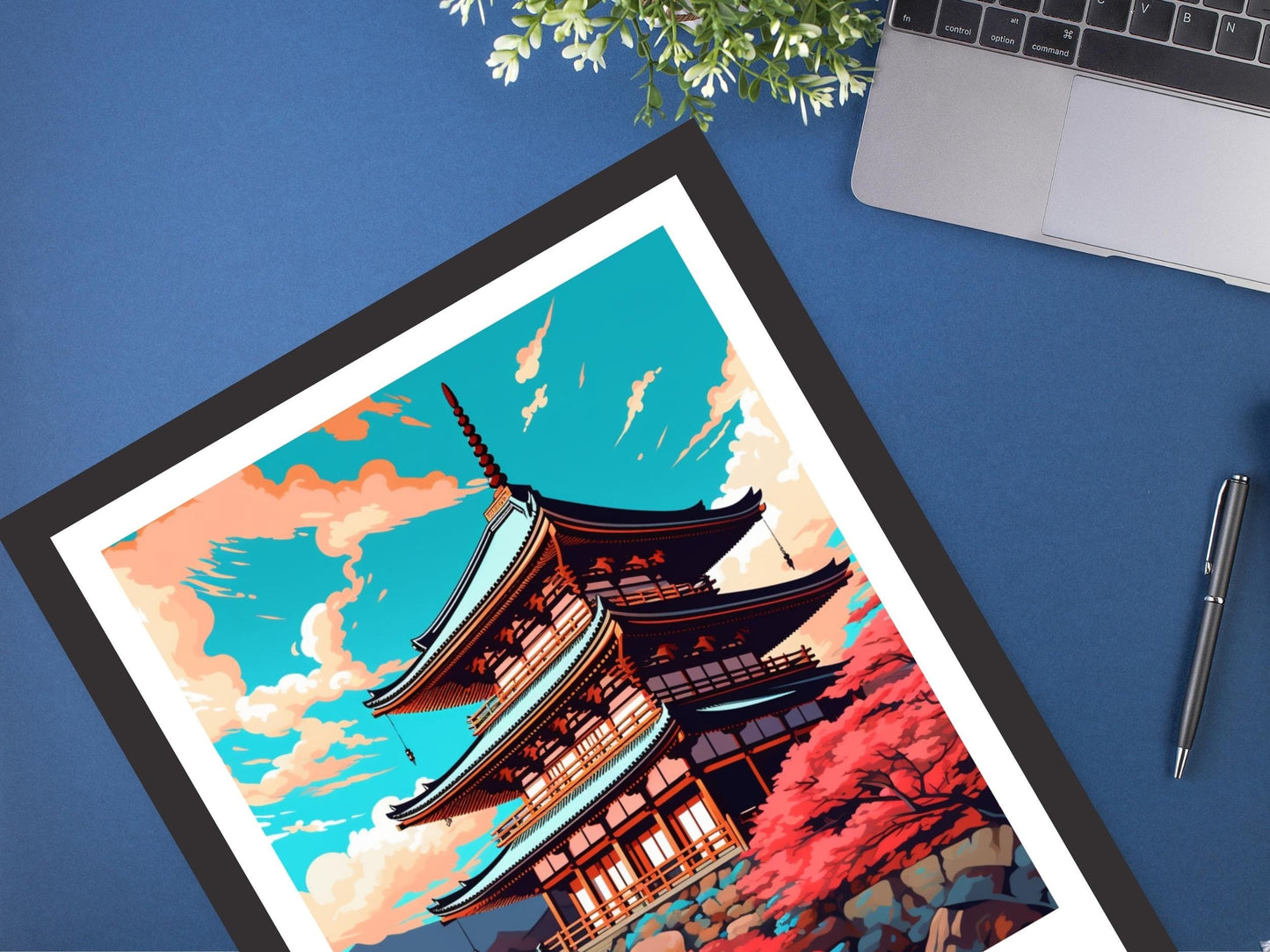 Kyoto Poster | Kyoto Illustration | Japan Print | Japan Travel Poster | Kyoto Print | Kyoto Wall Art | ID 450