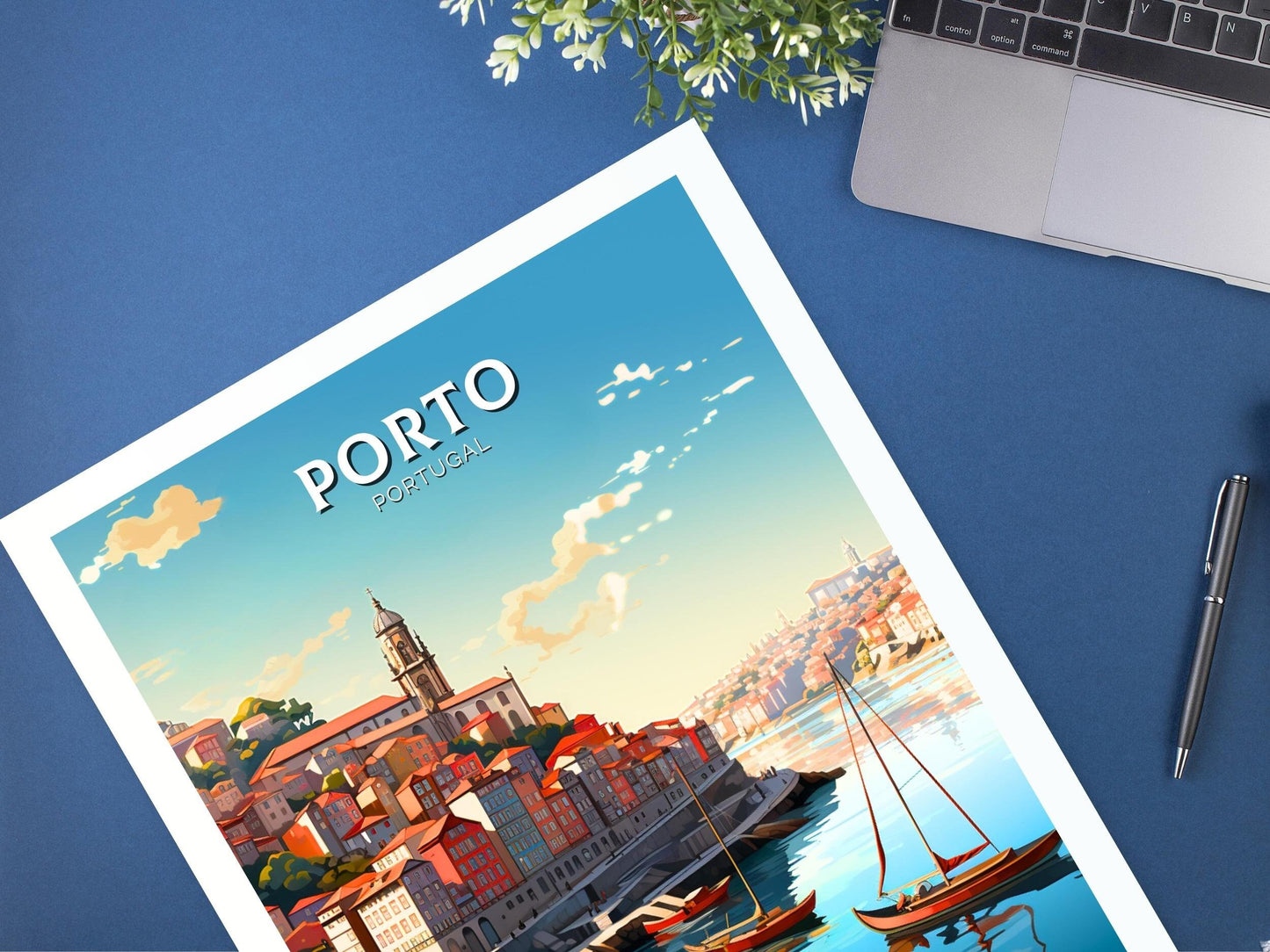 Porto Travel Print | Porto Illustration | Porto Wall Art | Porto Print | Portugal Print | Portugal Home Decor | Porto Poster | ID 534