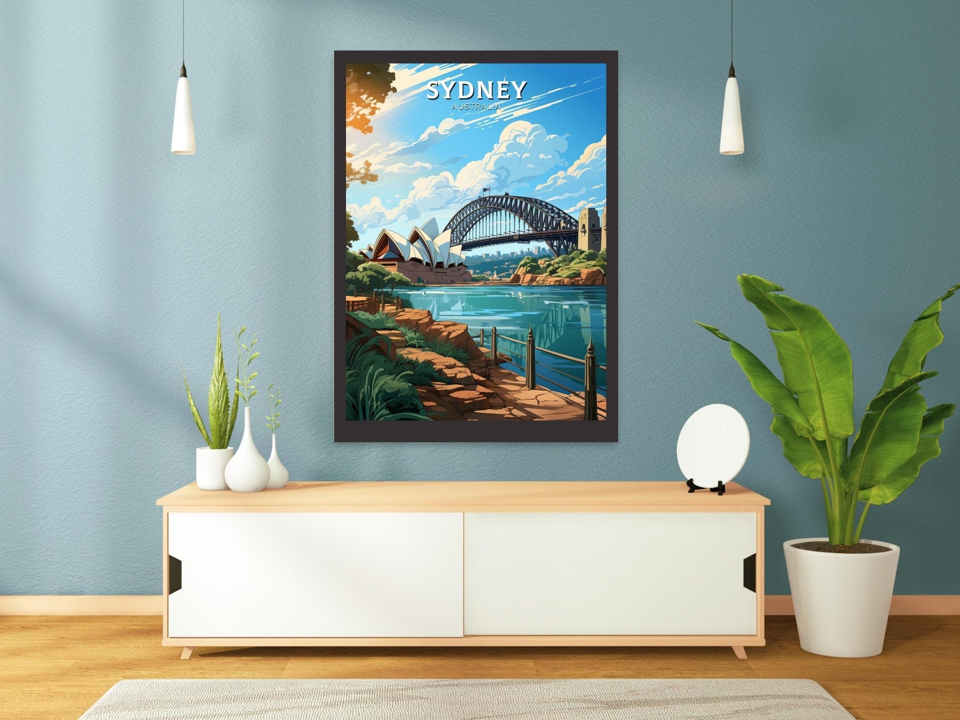 Sydney Travel Print | Sydney Illustration | Sydney Poster | Australia Print | Australia Wall Art | Australia Poster | Sydney Poster ID 535