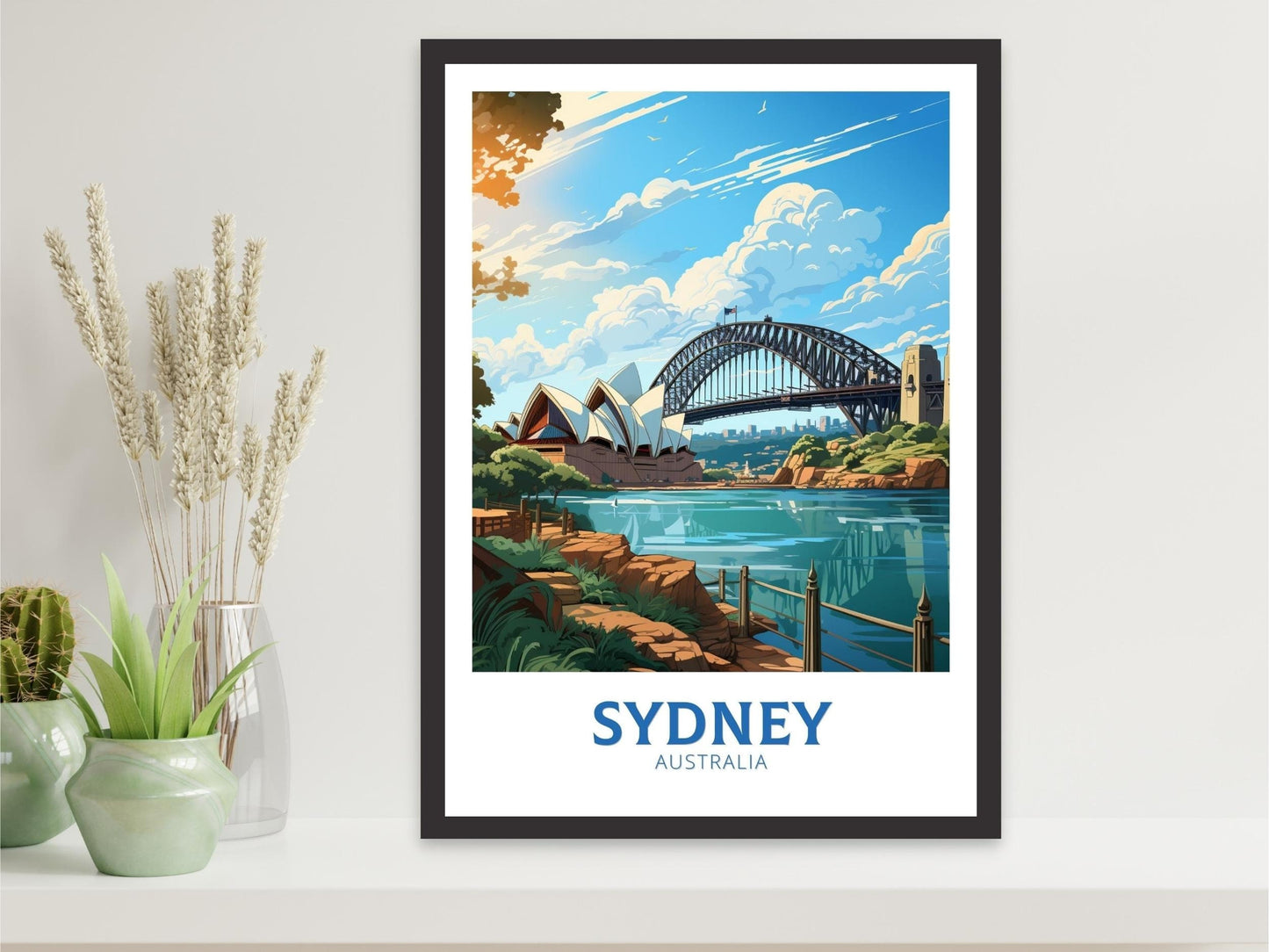 Sydney Poster | Sydney Travel Print | Sydney Illustration | Sydney Poster | Australia Print | Australia Wall Art | Australia Poster ID 536