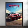 Honda Civic Type-R Poster, Honda Civic Type-R Print, 2020s Car Print, Car Print, Car Poster, Car Art, Japanese Car Print, Sports Car Print