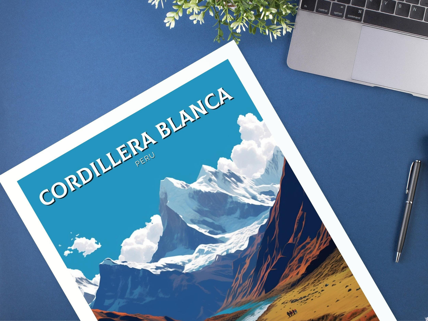 Cordillera Blanca Travel Print | Cordillera Blanca Poster | Cordillera Blanca Design | Cordillera Blanca Wall Art | Peru Painting | ID 455