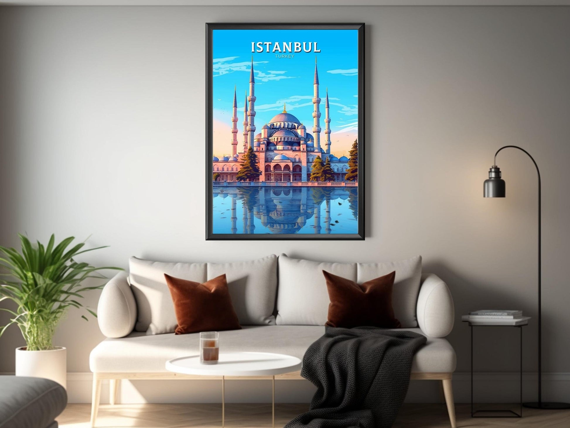 Istanbul Travel Print | Istanbul Illustration | Istanbul Wall Art | Turkey Print | Istanbul Home Decor | Istanbul Poster | ID 457