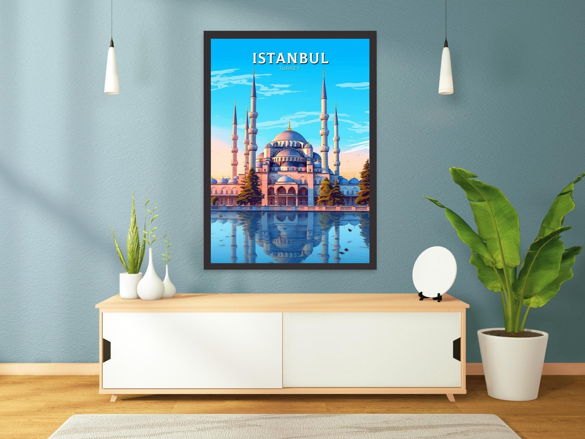 Istanbul Travel Print | Istanbul Illustration | Istanbul Wall Art | Turkey Print | Istanbul Home Decor | Istanbul Poster | ID 457