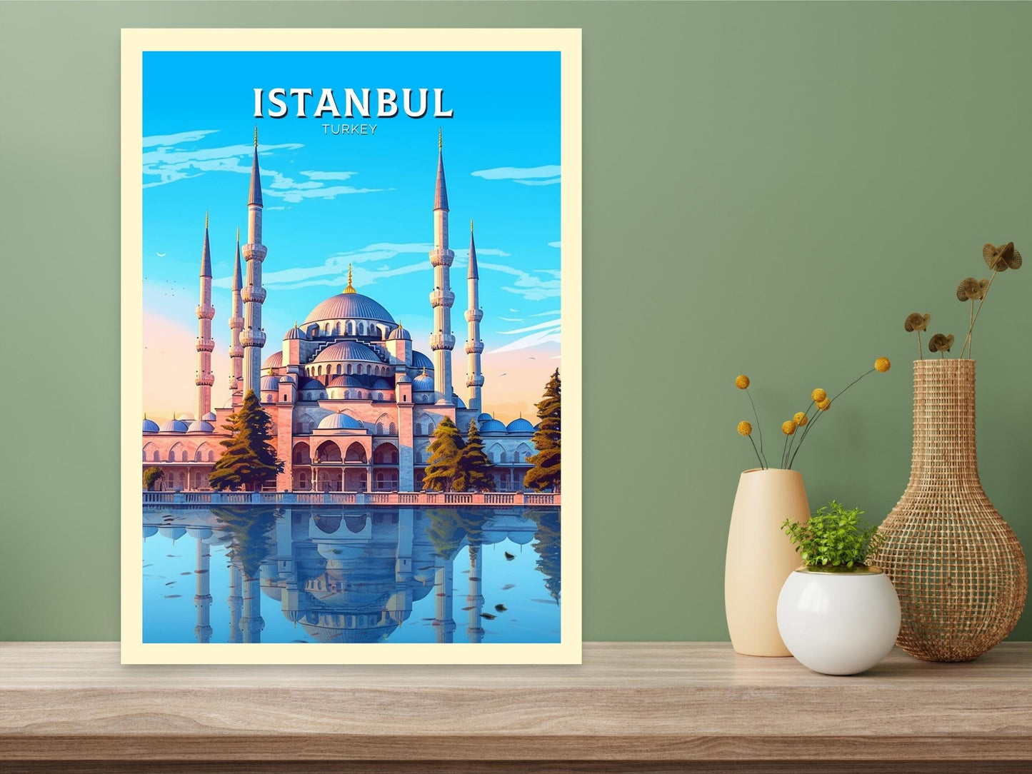 Istanbul Travel Print | Istanbul Illustration | Istanbul Wall Art | Turkey Print | Istanbul Home Decor | Istanbul Poster | ID 457