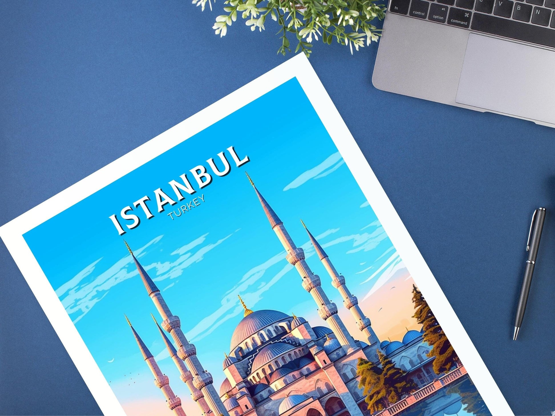 Istanbul Travel Print | Istanbul Illustration | Istanbul Wall Art | Turkey Print | Istanbul Home Decor | Istanbul Poster | ID 457