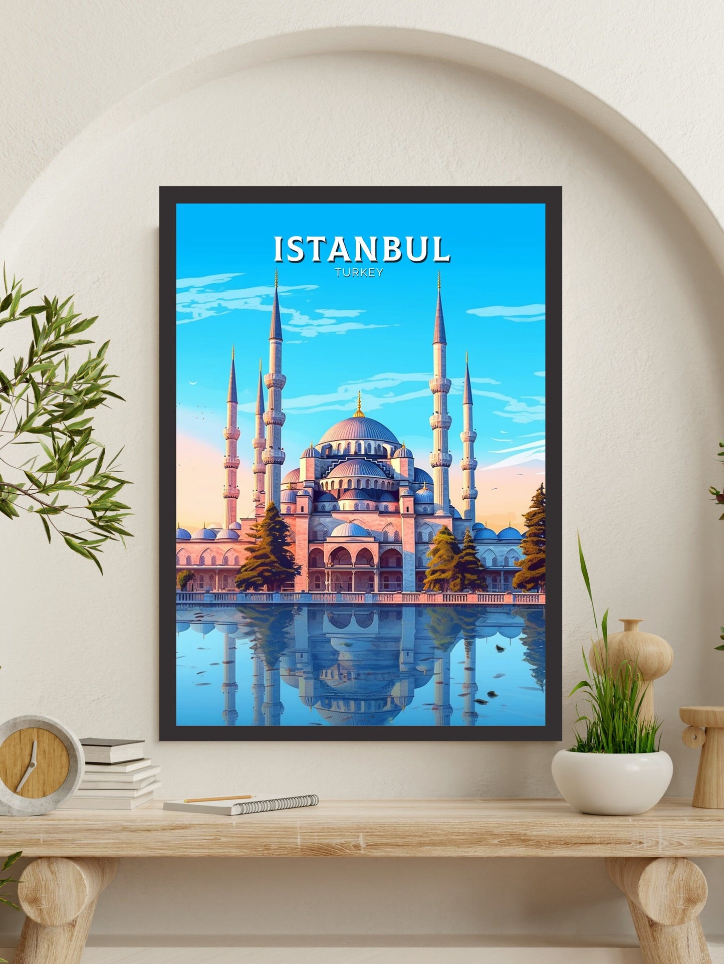 Istanbul Travel Print | Istanbul Illustration | Istanbul Wall Art | Turkey Print | Istanbul Home Decor | Istanbul Poster | ID 457