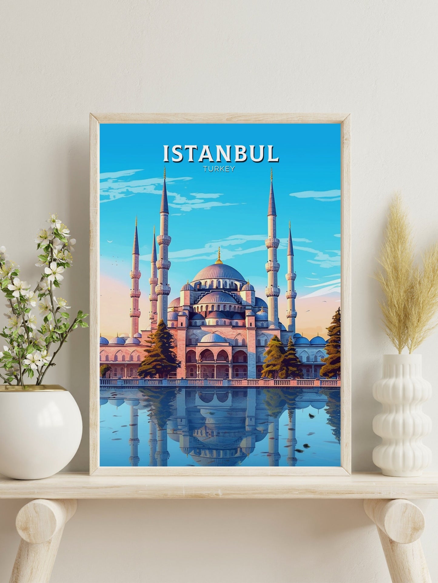 Istanbul Travel Print | Istanbul Illustration | Istanbul Wall Art | Turkey Print | Istanbul Home Decor | Istanbul Poster | ID 457