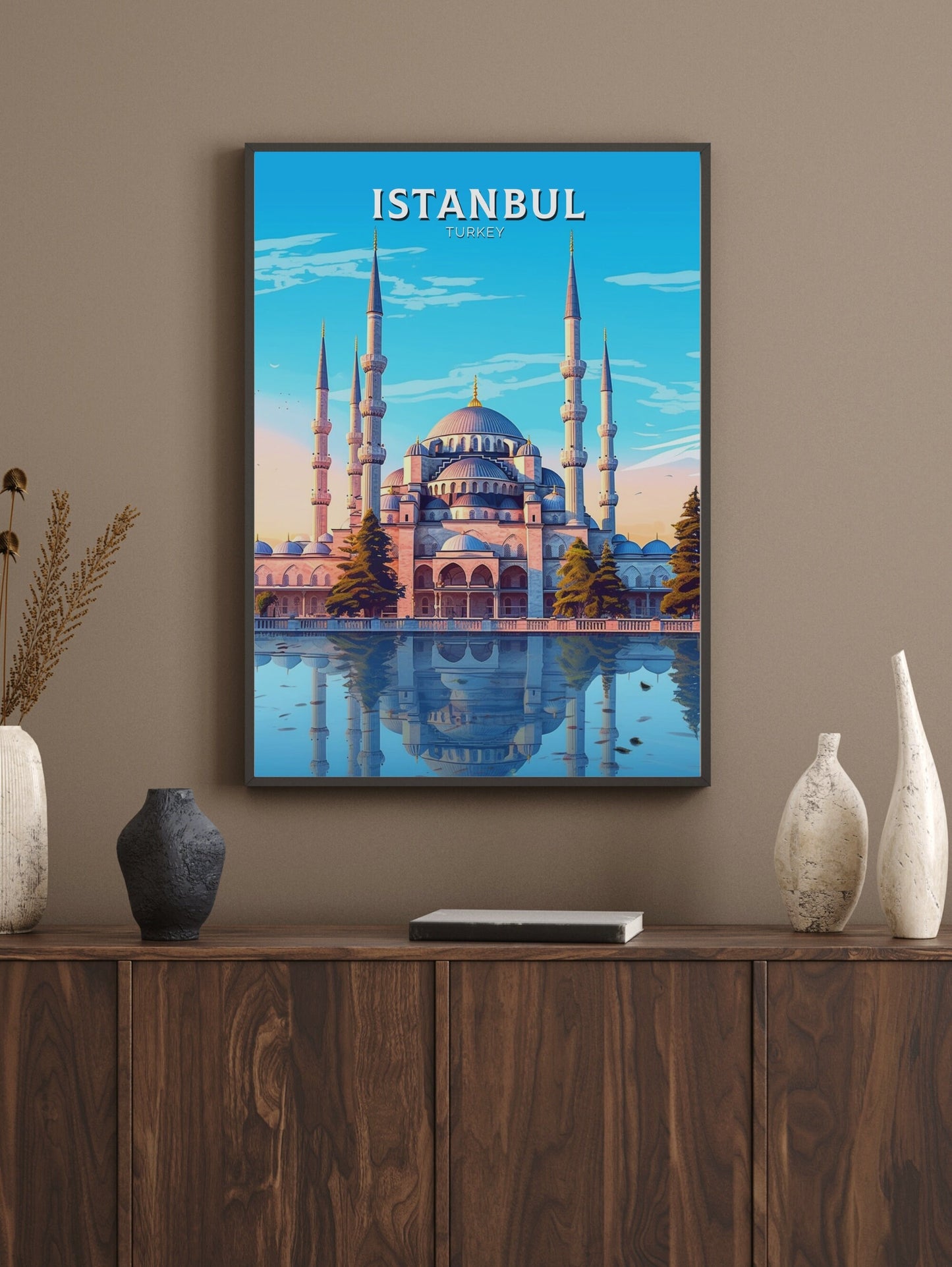 Istanbul Travel Print | Istanbul Illustration | Istanbul Wall Art | Turkey Print | Istanbul Home Decor | Istanbul Poster | ID 457