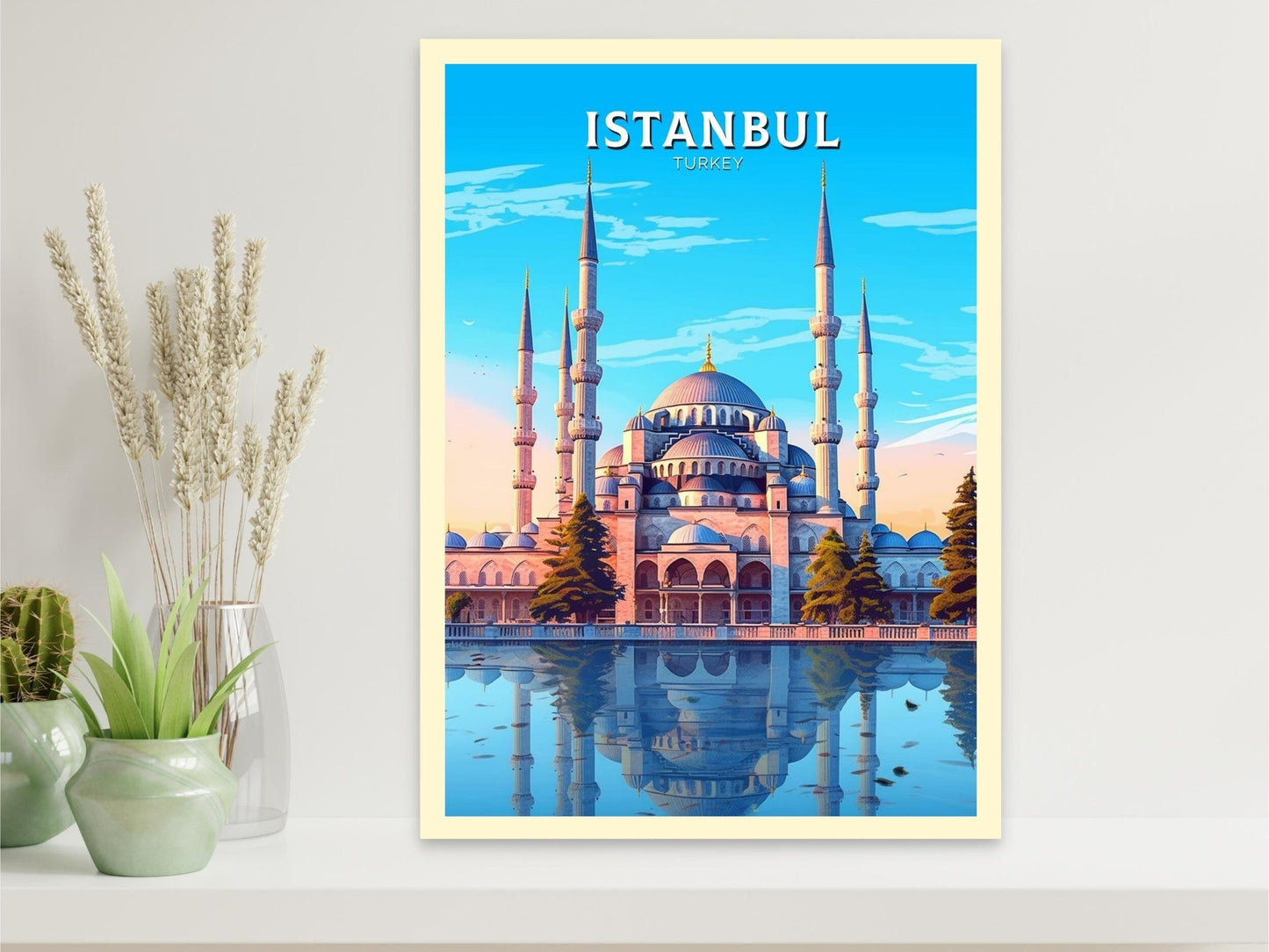 Istanbul Travel Print | Istanbul Illustration | Istanbul Wall Art | Turkey Print | Istanbul Home Decor | Istanbul Poster | ID 457