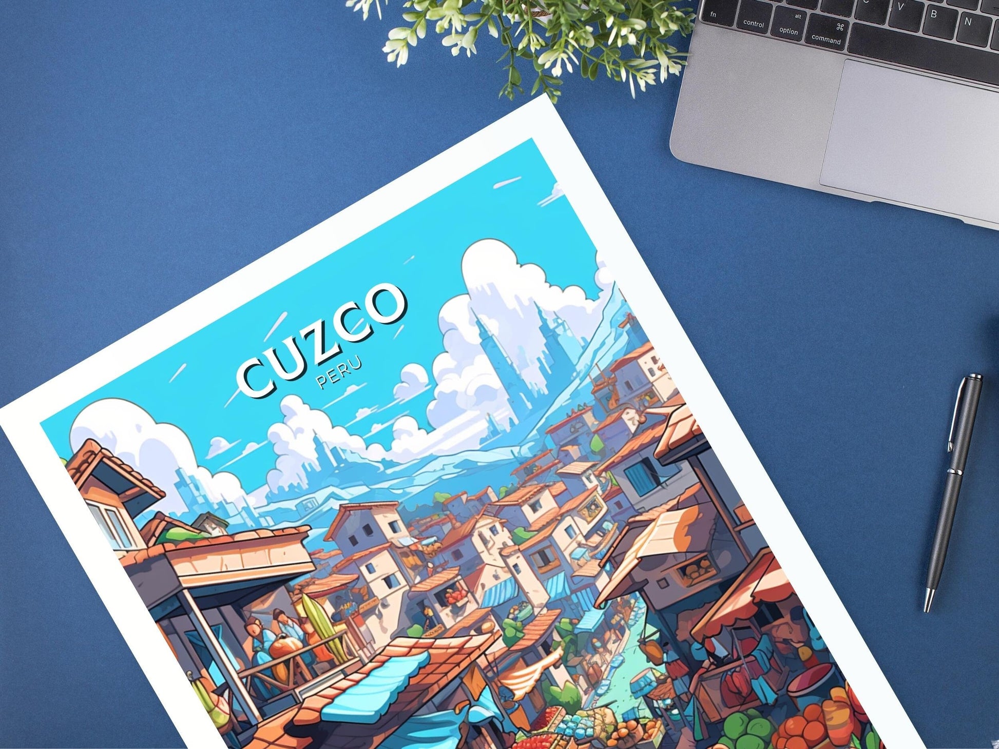 Cuzco Travel Print | Cuzco Travel Poster | Cuzco Design | Cuzco Wall Art | Cuzco Painting | Cuzco Markets | ID 471