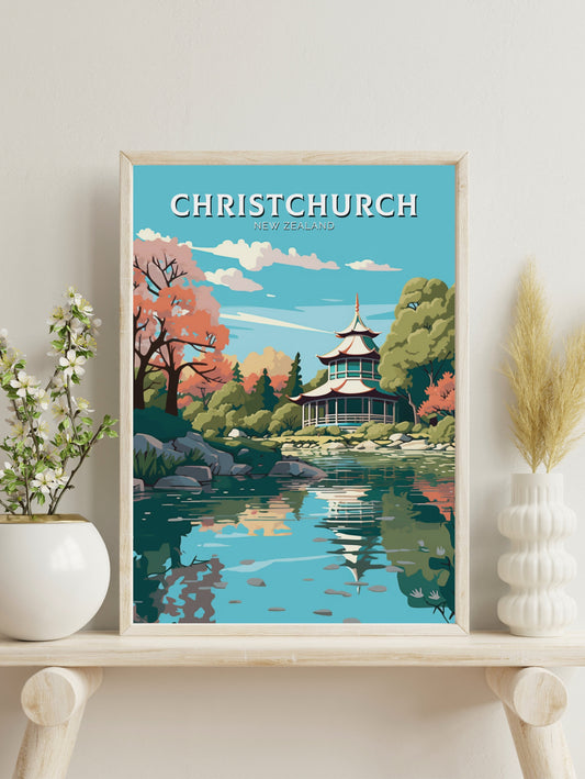 Christchurch Print | Christchurch Poster | Christchurch Poster | New Zealand Poster | Christchurch Print | ID 473