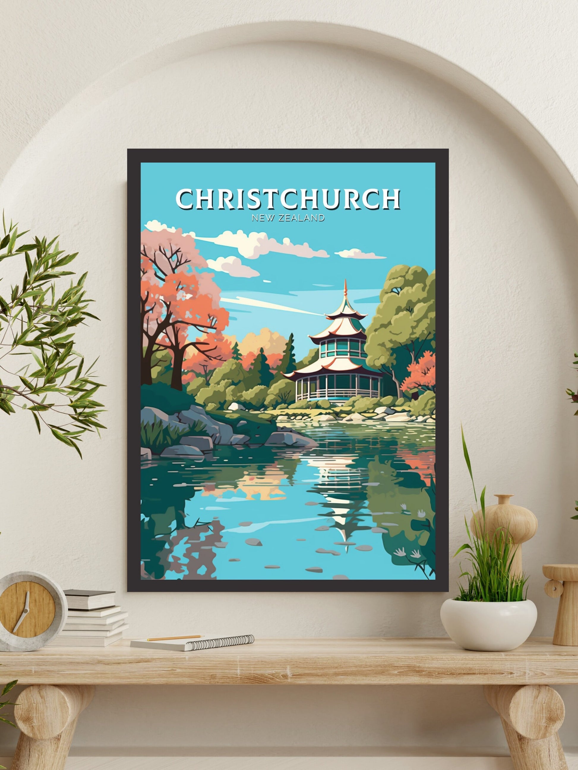 Christchurch Print | Christchurch Poster | Christchurch Poster | New Zealand Poster | Christchurch Print | ID 473