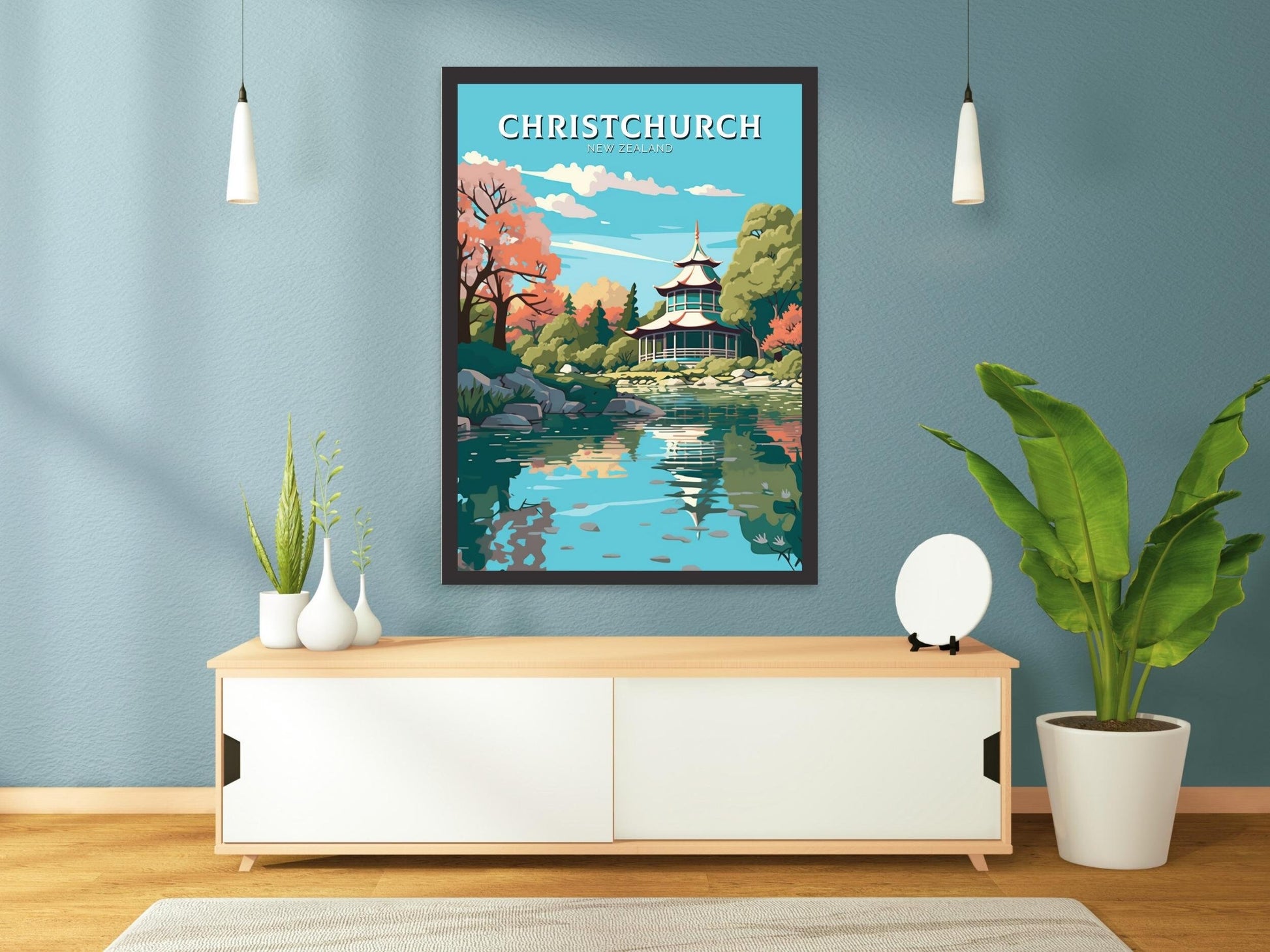 Christchurch Print | Christchurch Poster | Christchurch Poster | New Zealand Poster | Christchurch Print | ID 473