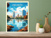 Orlando Travel Print | Orlando Poster | Florida Poster | Orlando Design | Orlando Wall Art | Orlando Illustration | ID 475