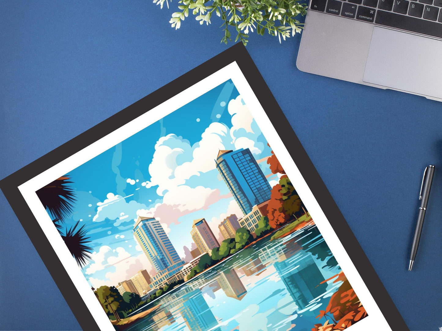 Orlando Travel Print | Orlando Poster | Florida Poster | Orlando Design | Orlando Wall Art | Orlando Illustration | ID 476