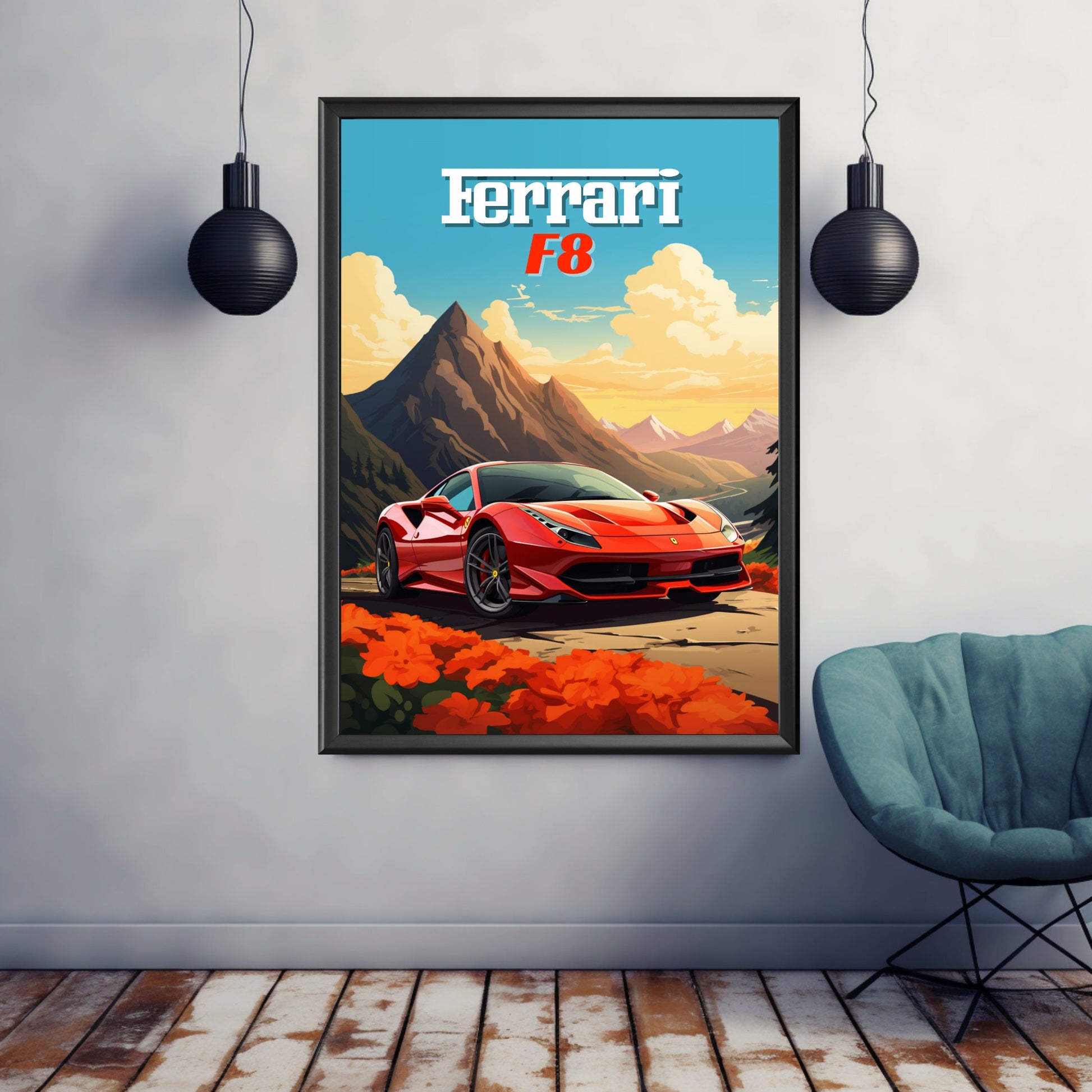 Ferrari F8 Print