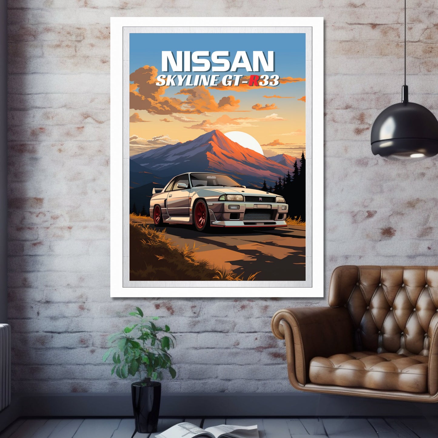 Nissan Skyline GT-R R33 Print, 1990s