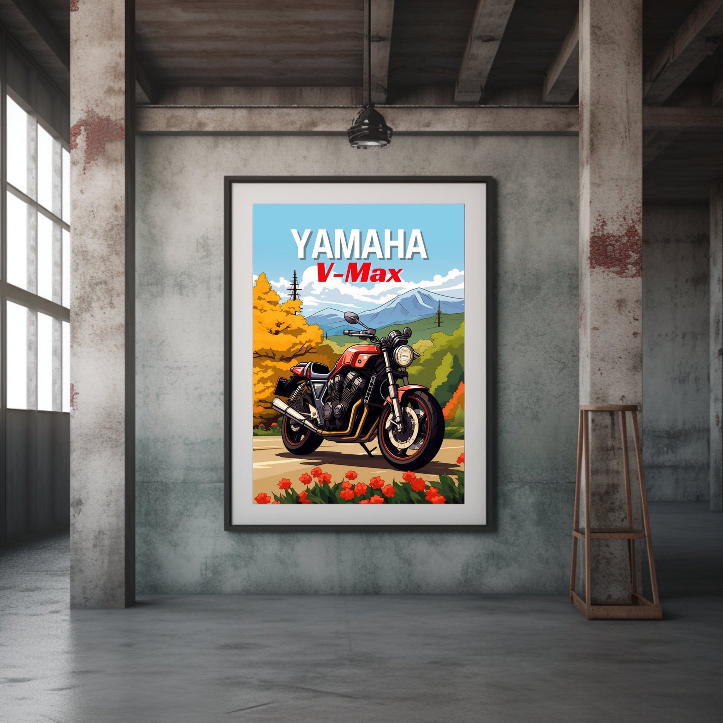 Yamaha Vmax Print