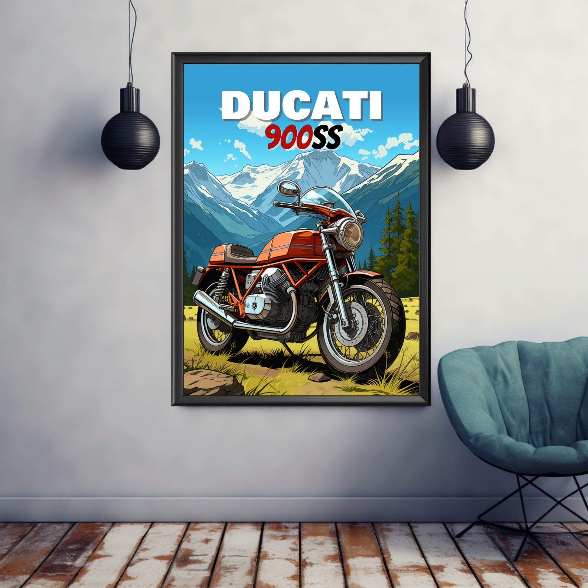 Ducati 900SS Print