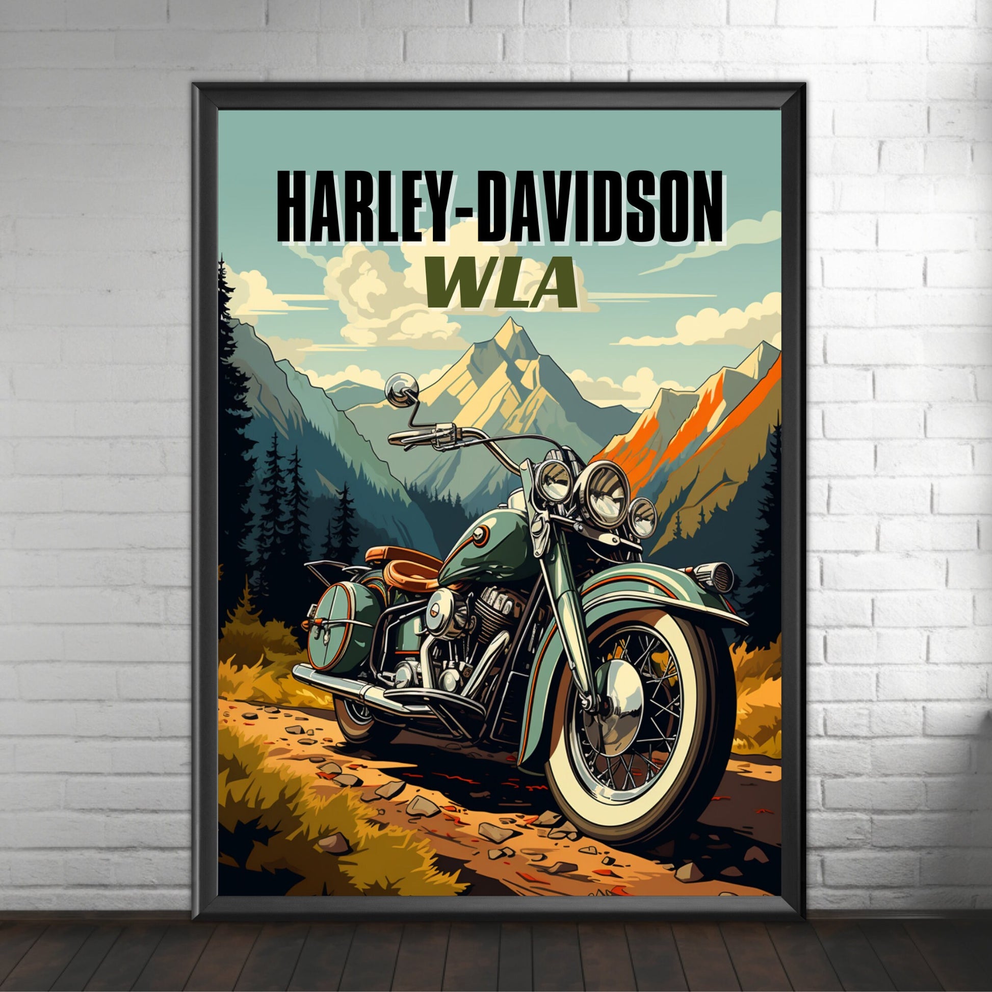 Harley-Davidson WLA Poster