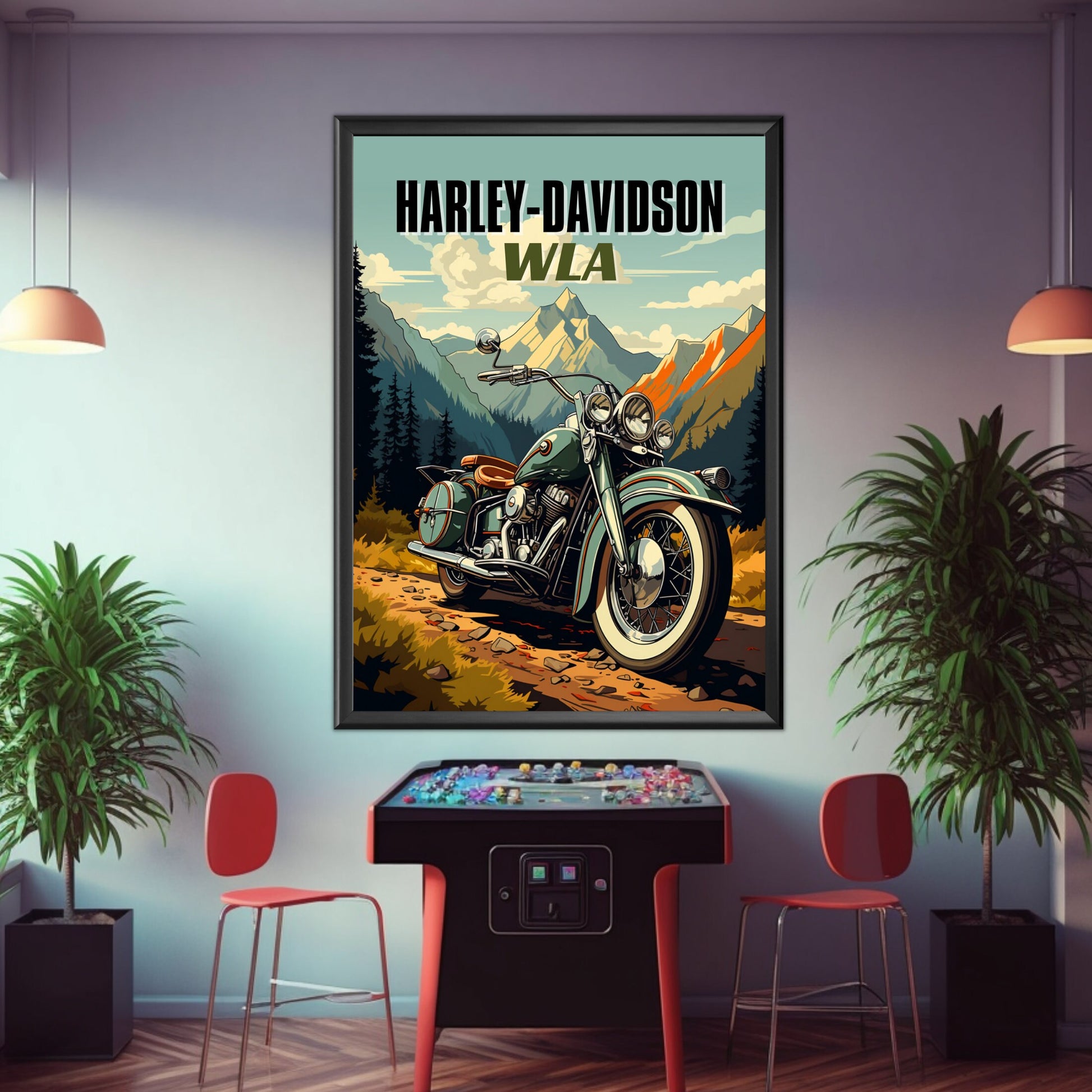 Harley-Davidson WLA Poster