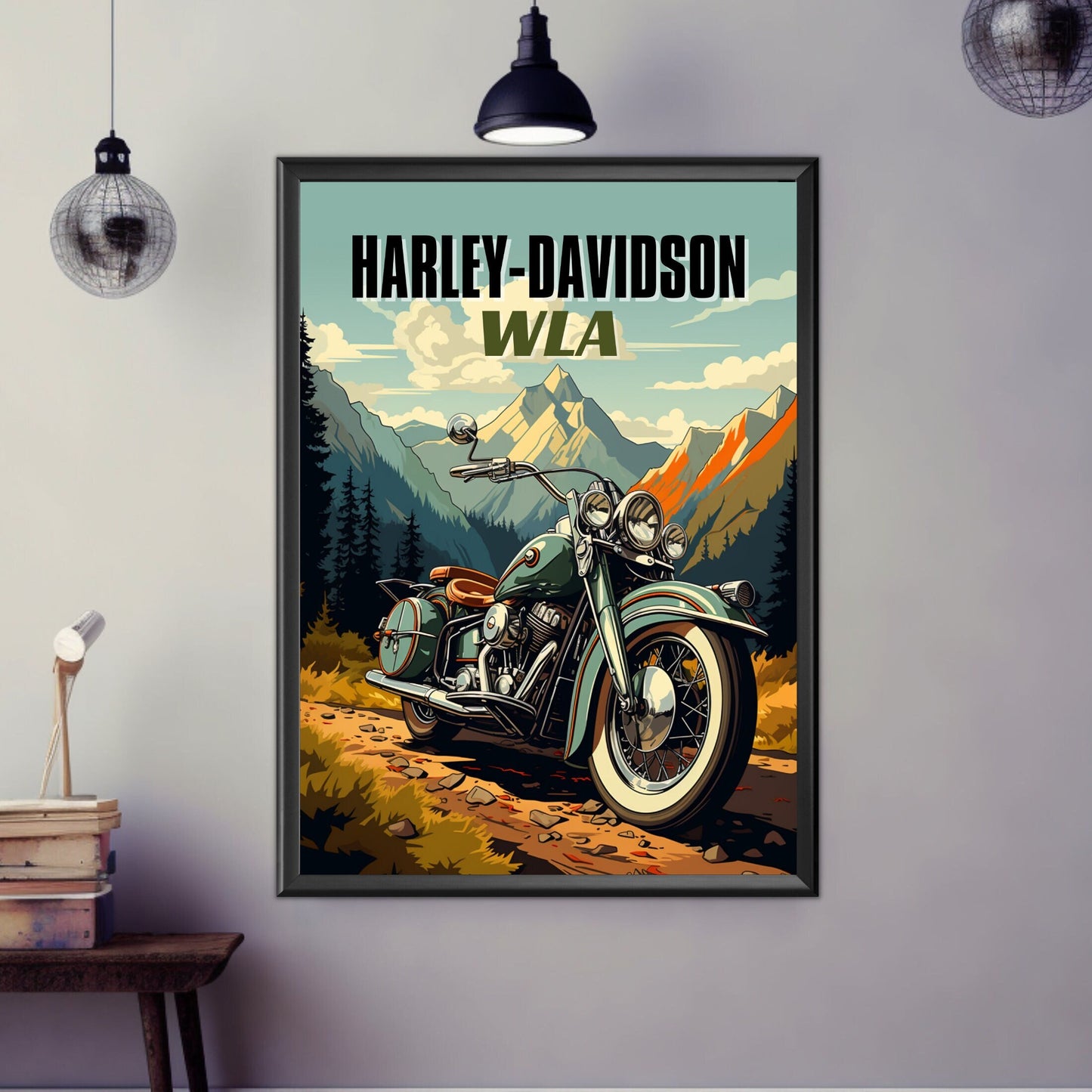 Harley-Davidson WLA Poster