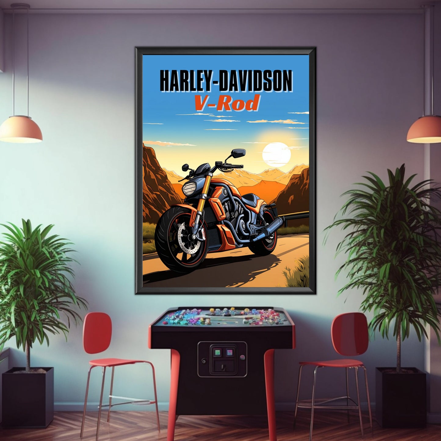 Harley-Davidson V-Rod Poster