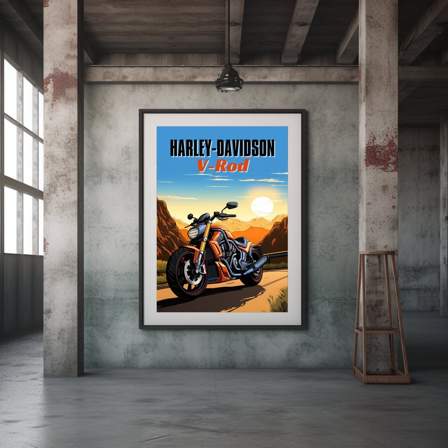 Harley-Davidson V-Rod Poster