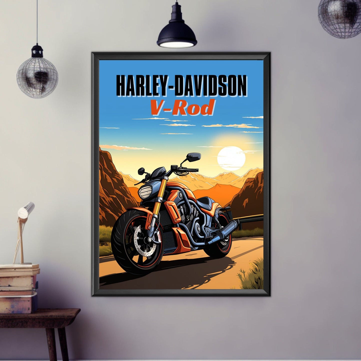 Harley-Davidson V-Rod Poster