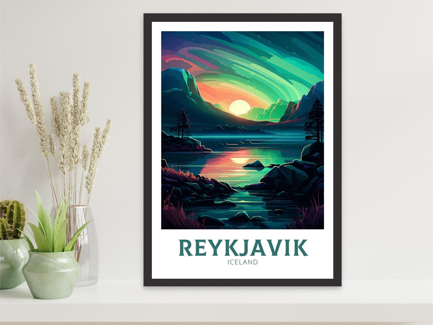 Reykjavik Travel Poster | Reykjavik Illustration | Reykjavik Wall Art | Iceland Poster | Reykjavik Home Décor | Reykjavik Print | ID 220