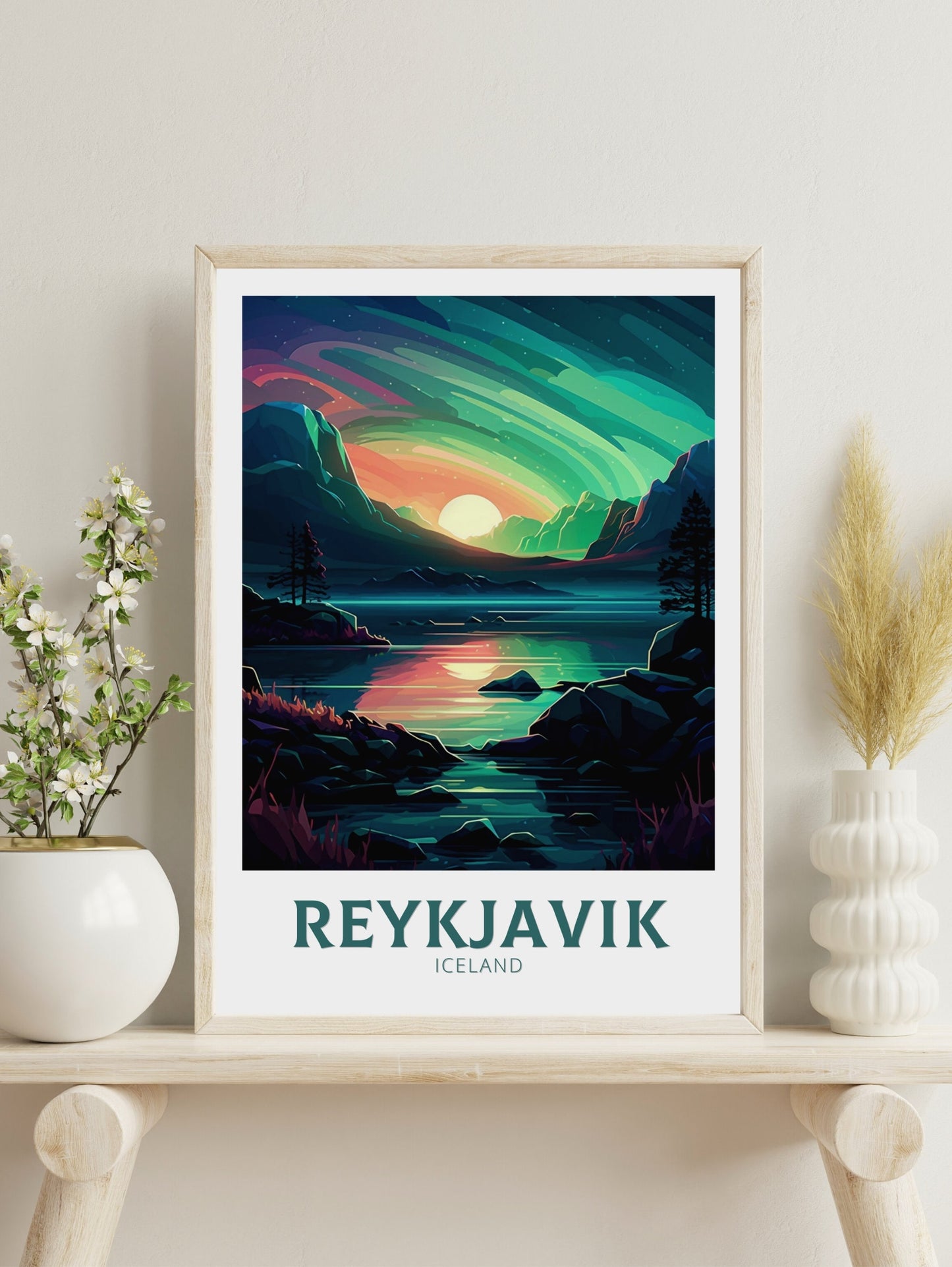 Reykjavik Travel Poster | Reykjavik Illustration | Reykjavik Wall Art | Iceland Poster | Reykjavik Home Décor | Reykjavik Print | ID 220