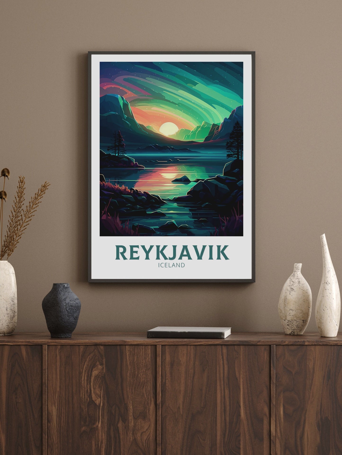 Reykjavik Travel Poster | Reykjavik Illustration | Reykjavik Wall Art | Iceland Poster | Reykjavik Home Décor | Reykjavik Print | ID 220