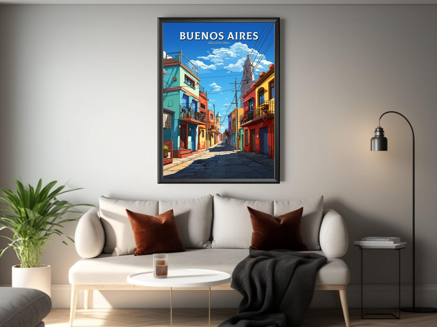 Buenos Aires Poster | Buenos Aires Wall Art | Buenos Aires Travel Print | Travel Gift | Argentina Travel Poster | Home Decor ID 501