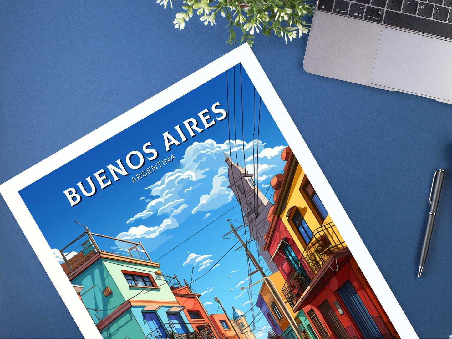 Buenos Aires Poster | Buenos Aires Wall Art | Buenos Aires Travel Print | Travel Gift | Argentina Travel Poster | Home Decor ID 501