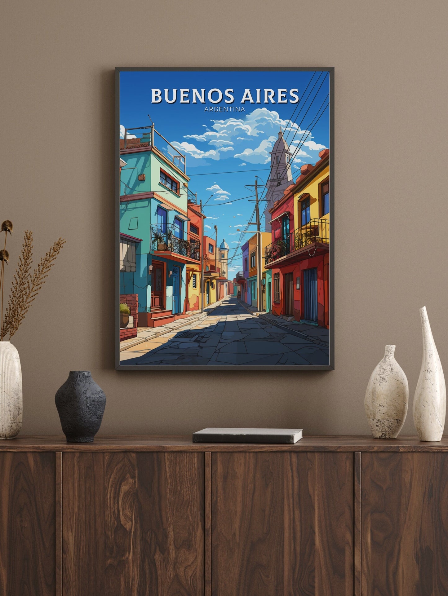 Buenos Aires Poster | Buenos Aires Wall Art | Buenos Aires Travel Print | Travel Gift | Argentina Travel Poster | Home Decor ID 501