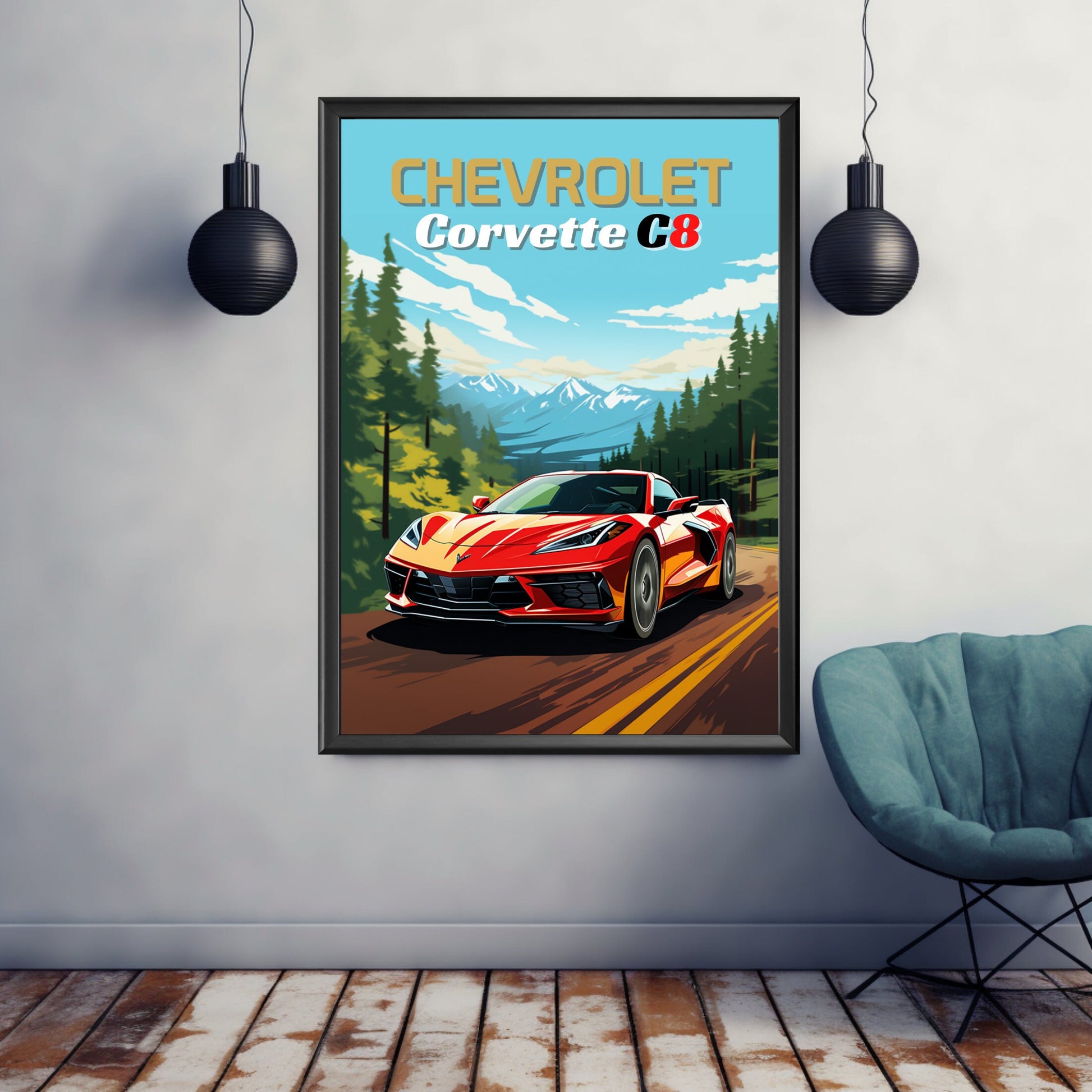 Chevrolet Corvette C8 Print