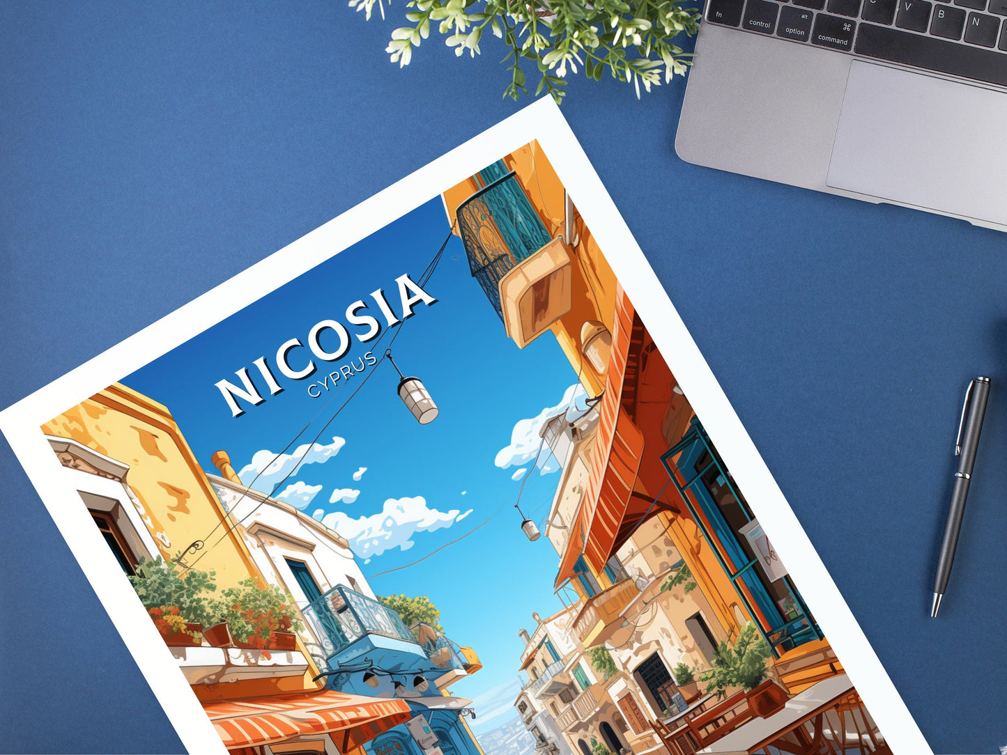 Nicosia Travel Poster | Nicosia Print | Nicosia Wall Art | Nicosia travel Print | Cyprus Illustration | Nicosia Cyprus Home Decor | ID 510