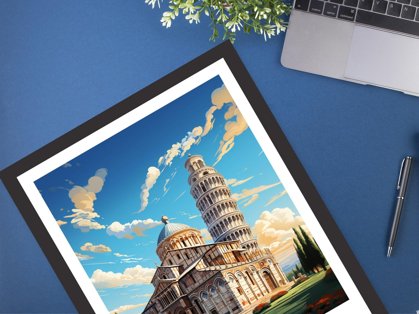 Pisa Print | Pisa Tower Poster | Leaning Tower of Pisa | Pisa Illustration | Pisa Italy | Tower Poster | Pisa Wall Art Poster | ID 512