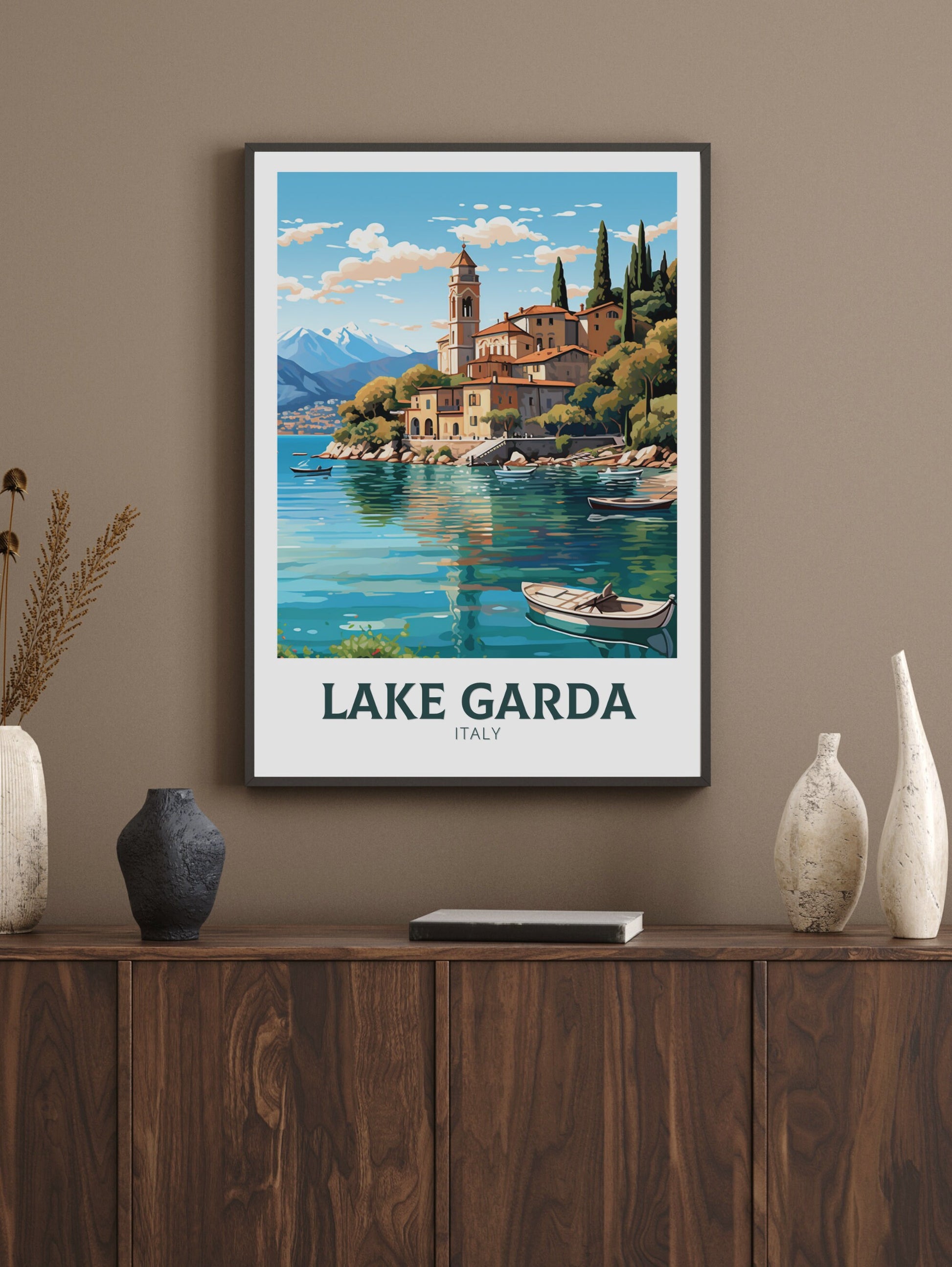 Lake Garda Poster | Lake Garda Travel Print | Lake Garda Art | Italy Print | Lake Garda Print | Lake Garda Design | Italy Poster | ID 513