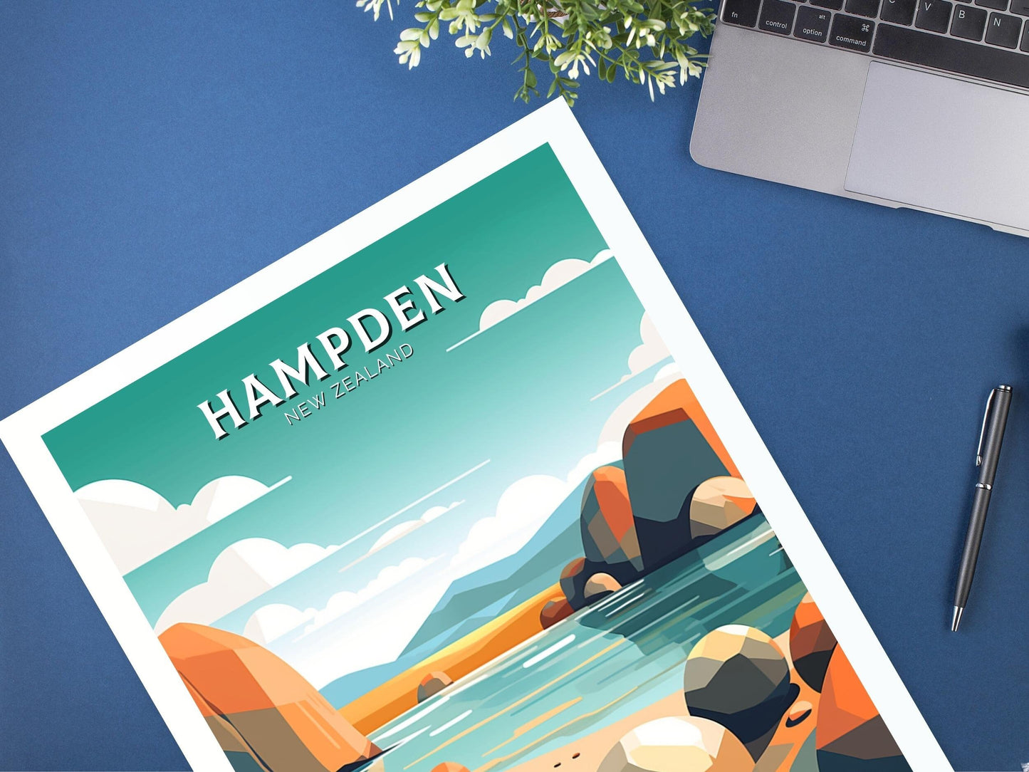 Hampden Poster | Hampden Print | Hampden Art | New Zealand Print | Hampden Poster I Moeraki Beach Poster I Moeraki Beach Print I ID 517